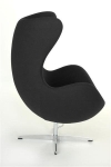 Fotel Jajo czarny kaszmir 1 Premium - D2 DESIGN
