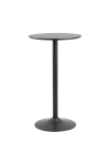 Stół barowy Ibiza Actona MDF metal czarny okrągły 60 cm matowy