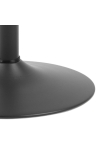 Stół barowy Ibiza Actona MDF metal czarny okrągły 60 cm matowy