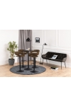 Stół barowy Ibiza Actona MDF metal czarny okrągły 60 cm matowy