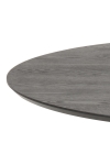 Stół okrągły Ibiza Actona MDF metal czarny 110 cm nierozkładany