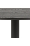 Stół okrągły Ibiza Actona MDF metal czarny 110 cm nierozkładany