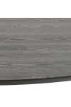 Stół okrągły Ibiza Actona MDF metal czarny 110 cm nierozkładany