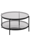 Stolik Bayonne Glass/black - ACTONA