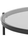 Stolik Bayonne Glass/black - ACTONA