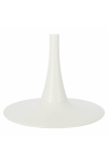 Stół okrągły Simplet Skinny White MDF metal biały 60 cm na 1 nodze