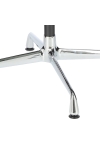Fotel konf. CH1081T,czarna skóra ,chrom - D2 DESIGN