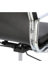 Fotel biurowy CH2171T czarna skóra chrom - D2 DESIGN