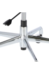Fotel biurowy CH2171T czarna skóra chrom - D2 DESIGN