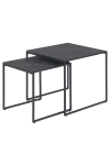Zestaw stolików Infinity black 50x50 - Intesi