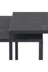 Zestaw stolików Infinity black 50x50 - Intesi