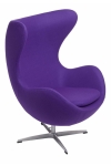 Fotel Jajo fioletowy kaszmir 4 Premium - D2 DESIGN