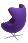 Fotel Jajo fioletowy kaszmir 4 Premium - D2 DESIGN