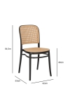Krzesło Antonio czarne - Intesi