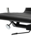 Fotel biurowy CH1171T czarna skóra,chrom - D2 DESIGN