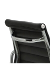 Fotel biurowy CH1171T czarna skóra,chrom - D2 DESIGN