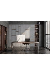 Fotel biurowy CH1171T czarna skóra,chrom - D2 DESIGN