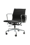 Fotel biurowy CH1171T czarna skóra,chrom - D2 DESIGN