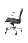 Fotel biurowy CH1171T czarna skóra,chrom - D2 DESIGN