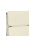 Fotel biurowy CH2191T biała skóra chrom - D2 DESIGN