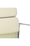 Fotel biurowy CH2191T biała skóra chrom - D2 DESIGN