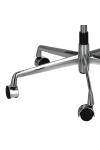 Fotel biurowy CH2191T biała skóra chrom - D2 DESIGN