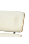 Fotel Vip biały/walnut/srebrna baza TP - D2 DESIGN