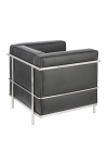 Fotel Kubik czarna skóra TP - D2 DESIGN