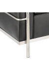 Fotel Kubik czarna skóra TP - D2 DESIGN