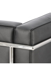 Fotel Kubik czarna skóra TP - D2 DESIGN
