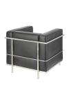 Fotel Kubik czarna skóra TP - D2 DESIGN