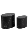 Zestaw stolików Mice black marble - ACTONA