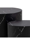 Zestaw stolików Mice black marble - ACTONA