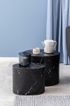 Zestaw stolików Mice black marble - ACTONA