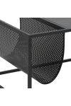 Stolik kawowy Actona Seaford z gazetnikiem metalowy czarny 110x60 cm
