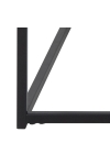 Stolik kawowy Actona Seaford z gazetnikiem metalowy czarny 110x60 cm