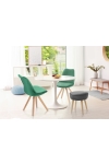 Stół Fiber o90 biały MDF - D2 DESIGN