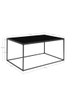 Stolik kawowy Vita czarny 60x90cm - House Nordic