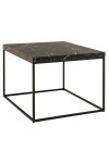 Stolik Barossa 60x60cm czarny marmur - ACTONA