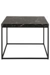 Stolik Barossa 60x60cm czarny marmur - ACTONA