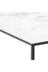Stolik Barossa 60x60cm biały marmur - ACTONA