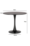 Stół Simplet Skinny Black 90cm