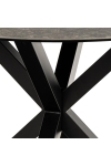 Stół okrągły do jadalni Heaven Lemco Actona ceramiczny brązowy 119 cm