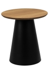 Stolik Soli 45cm dąb/czarny - ACTONA