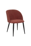 Fotel Celeste terracotta/czarne nogi - Atmosphera