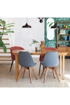 Fotel Celeste terracotta/czarne nogi - Atmosphera