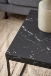 Stolik Barossa 110x55cm czarny marmur - ACTONA