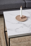 Stolik Barossa 110x55cm biały marmur - ACTONA
