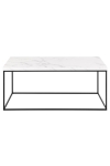 Stolik Barossa 110x55cm biały marmur - ACTONA