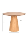 Stół kawowy Soleilo okrągły 80cm - Intesi